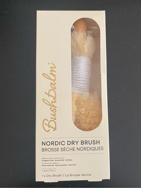 Bushbalm Nordic Dry Brush – New in Box – Vegan Sisal Body Brush